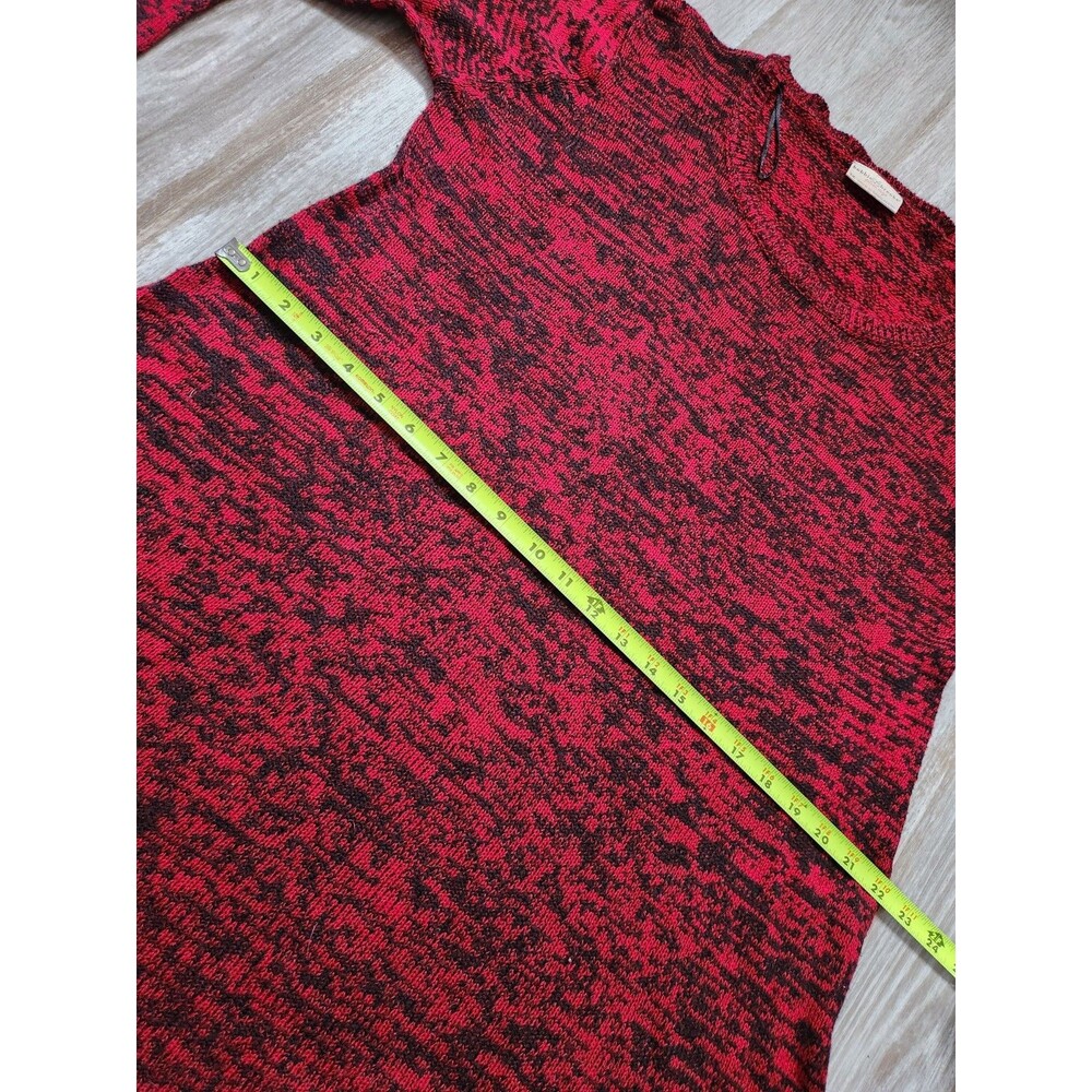 Bobbie & Brooks Knit Sweater Dress Red Black Handkerchief Hem Plus Sz 1X EUC - Picture 7 of 9